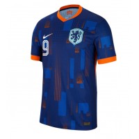 Camiseta Países Bajos Wout Weghorst #9 Segunda Equipación Replica Eurocopa 2024 mangas cortas
